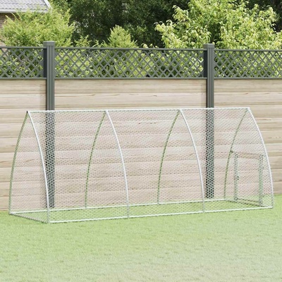vidaXL Klec pro kuřata 300 × 105 × 120 cm pozinkovaná ocel stříbrná 9799.172553