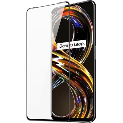 Dux Ducis Протектор от закалено стъкло /Tempered Glass/ за Realme 8i, Dux Ducis 9D Case Friendly Full Coveraged Tempered Glass, черен/прозрачен