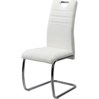 ЕВРОМАР Трапезен стол К331 бял / хром