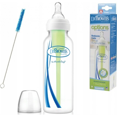 Dr. Brown´s kojenecká láhev úzkohrdlá Options transparentní 250 ml