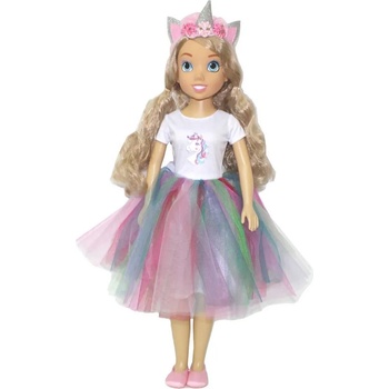 Bambolina Кукла Bambolina - My lovely doll, с рокля на еднорог, 80 cm (BD2001I)