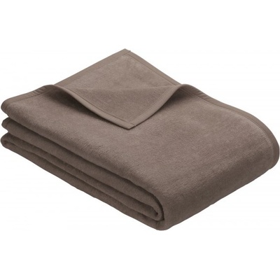 Ibena Jacquard Uni Porto deka hnědo šedá 100x150