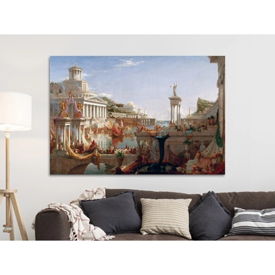 Vývoj říše: Vrchol - Thomas Cole Varianta: 70x50 cm - na KAPA desce 5 mm (k zavěšení)