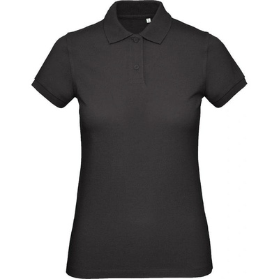 B&C Inspire Polo /women Dámske piqué polo z bio bavlny čierna