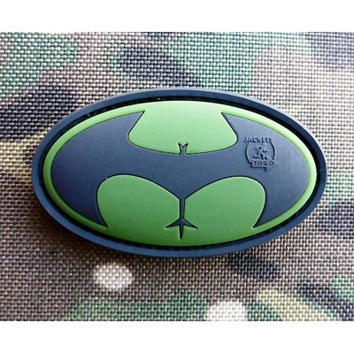 JACKETS TO GO Nášivka BUTTMAN plast velcro OLIV/ČIERNA
