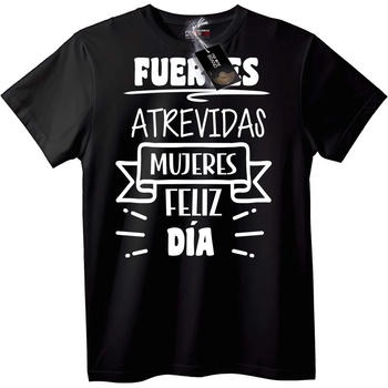 NOONEBRAND Тениска Силни и смели жени - M, White