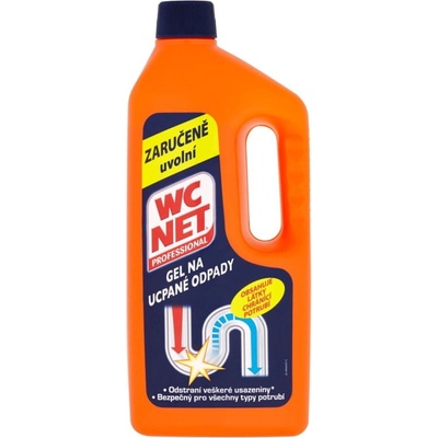 WC NET gel na ucpané odpady 1000 ml – Zboží Dáma