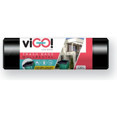 Vigo pytle 120 l 70x105 cm LDPE černé 10ks 28 µm