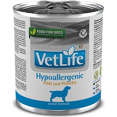 Farmina Vet Life Хипоалергенна храна за кучета с риба и картофи 300г