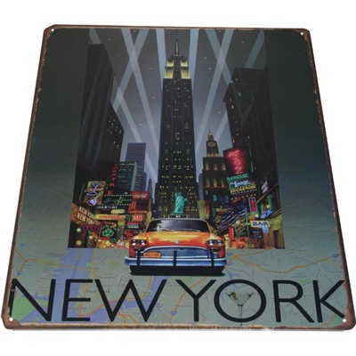 Vtipné plechové cedule rozměr 40 x 30 cm New York