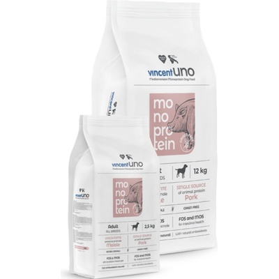 Vincent Uno Monoprotein Grain Free Pork 12 kg