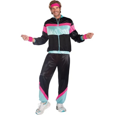 Amscan Мъжки костюм - Ретро комплект черен Размер - Възрастни: STD