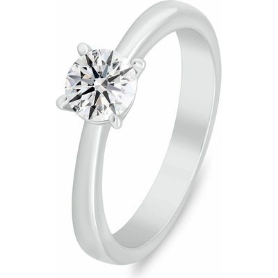 Brilio Silver Zásnubní stříbrný prsten s kubickým zirkonem RI157W
