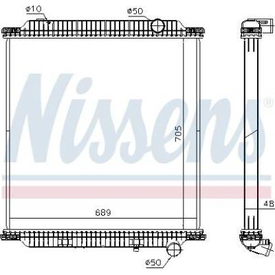Chladič, chlazení motoru NISSENS 654760