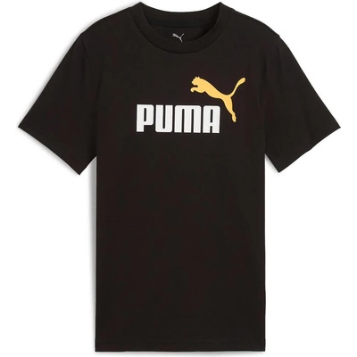 Тениска Puma Ess 2 Color No. 1 Logo short sleeve T-shirt - Black (Black / Sunny Yellow)