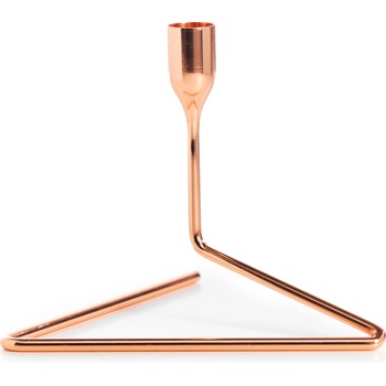 Born in Sweden Свещник за класическа свещ Puzzle 14 см металомеден (7340157)