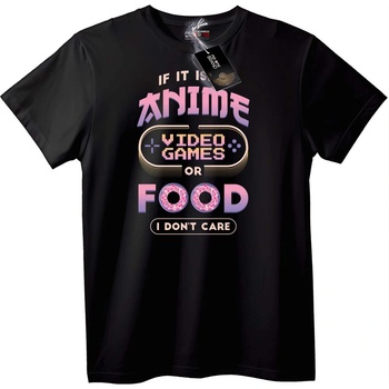 NOONEBRAND Тениска Аниме, Игри и Храна - 3XL, White