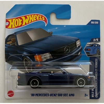 Mattel Hot Wheels 89 Mercedes-Benz 560 SEC AMG tmavomodrá