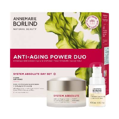 Annemarie Börlind Vyhladzujúci denný krém anti-aging SYSTEM ABSOLUTE + 2-fázový elastínový shake mini ZADARMO, 50 ml + 15 ml