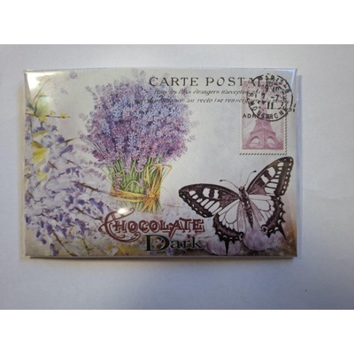 MASHA Черен шоколад пощенска картичка 20г