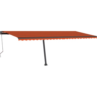 vidaXL Volně stojící automatická markýza 600 x 300 cm oranžová/hnědá – Zboží Mobilmania