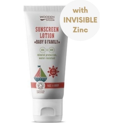 WoodenSpoon Baby & Family opaľovacie telové mlieko SPF50 100 ml