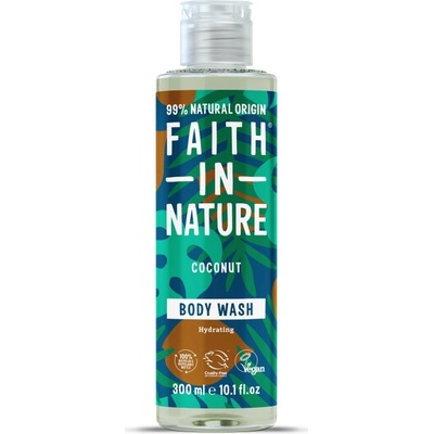 SLEVA 20% POŠKOZENÉ Faith in Nature přírodní sprchový gel Kokos 300 ml
