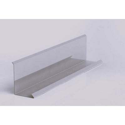 Lemování zdí klasik r.š.250mm pozinkované Lakované RAL 9007 stříbrná tmavá s folií dl.2m