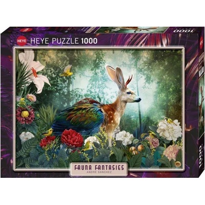 Heye - Puzzle Fantastic fauna - Jackalope - 1 000 piese