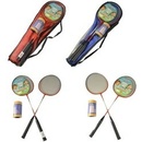 Badmintonový set pálka 65cm 2ks + míček ve vaku