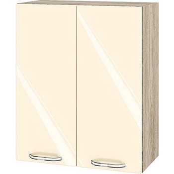 ИРИМ Горен кухненски шкаф Сити АРФ-Бежово гланц-05-3 60 см