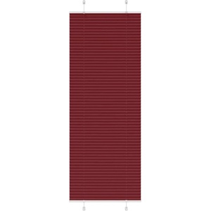 vidaXL Плисирана щора, бордо червена, 70x200 см, ширина на плата 69, 4 см, полиестер (4015256)