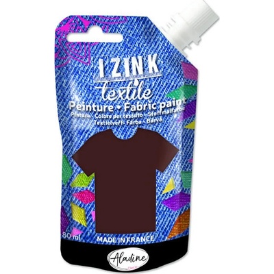 Izink textilní barva hnědá 80 ml