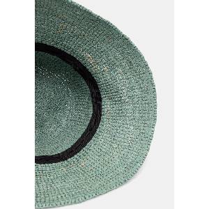 LE SH KA headwear LE SH KA капела дамска от сплетена материя Blue Bucket Hat (BlueBucketHat)