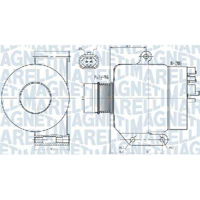 Alternátor MAGNETI MARELLI 063731987010