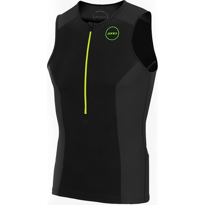 Zone3 Ltd Men's Aquaflo Plus Top BLACK/GREY/NEON GREEN