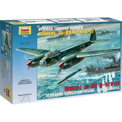 Zvezda Model Kit letadlo 7284 Junkers Ju 88 A 5/A 17 1:72
