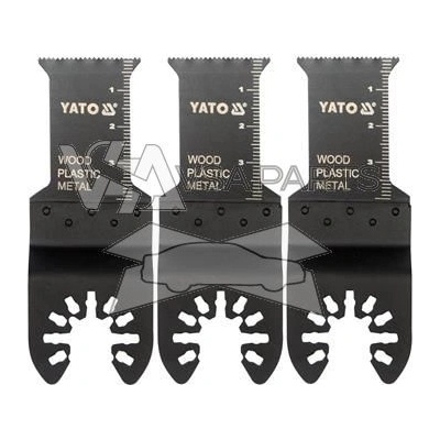 YATO List pilový 3 ks 28,5 x 40 mm dřevo plast kov