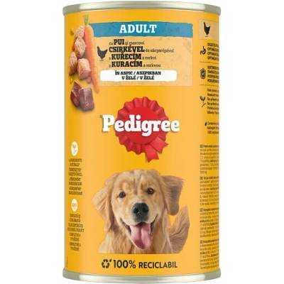 Pedigree Adult s kuracím a mrkvou v želé 1,2 kg