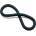 Perfect Fit Brand Silicone Hefty Wrap Ring Cockring 30.5cm Black