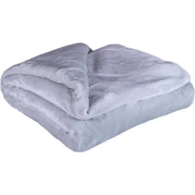Sconto Deka unicolor strieborná 150x200