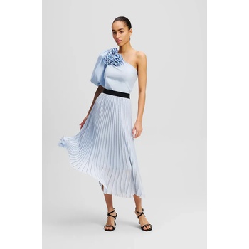 Karl Lagerfeld Пола Karl Lagerfeld в синьо среднодълга разкроена A2W12022 (A2W12022)