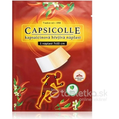 Kapsaicínová hrejivá náplasť CAPSICOLLE 7x 10 cm