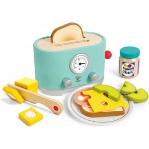 Hape Комплект за игра, Hape, тостер с аксесоари, 15 части (H3215)