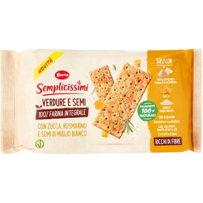 Doria slané krekry s tekvicou, rozmarínom a bielym prosom 280 g