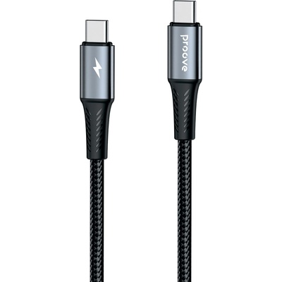 Proove WIREX PRO кабел USB-C/USB-C, 3A/60W, 480Mbps, 1, 5 м, алуминиева сплав, оплетка (CCWX11002201)