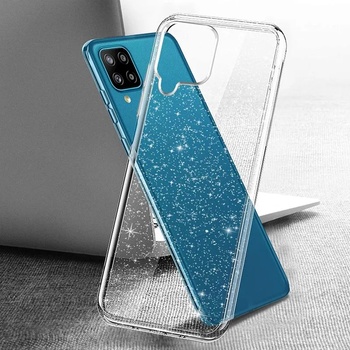 Image 1 of Samsung Силиконов блестящ гръб Lily Crystal Glitter за Samsung Galaxy A22 4G, Прозрачен (6142)