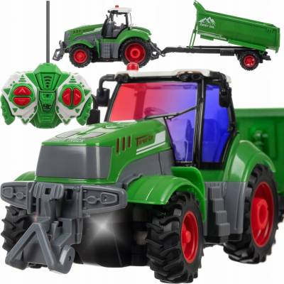 Kruzzel RC traktor se sklápěcím přívěsem 1:24