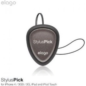 elago Писалка, почистващ пад и перо за китара за iPhone, iPad, iPod и Galaxy Tab - Elago Multiuse Stylus (55614564)