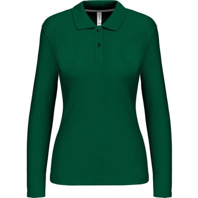 Kariban PIQUE K244 / Дамска поло тениска с дълъг ръкав - цвят kelly green XXXL (20K24452013)